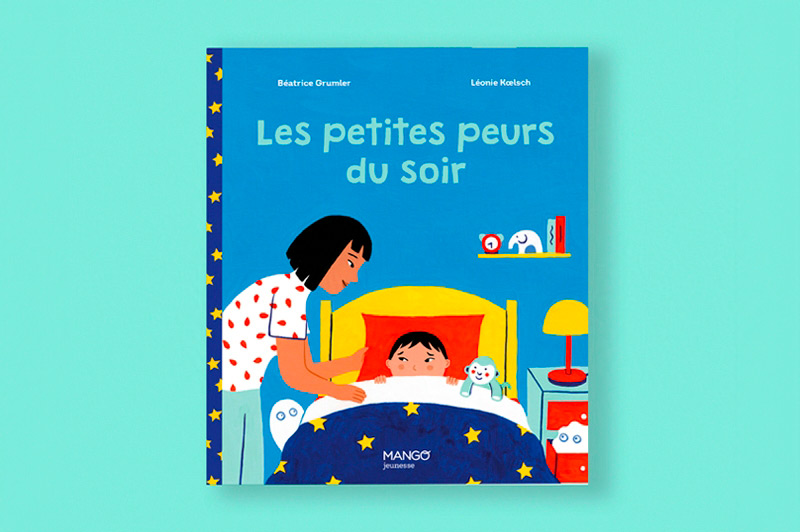 couverture de l'album jeunesse Les petites peurs du soir paru chez Mango éditions