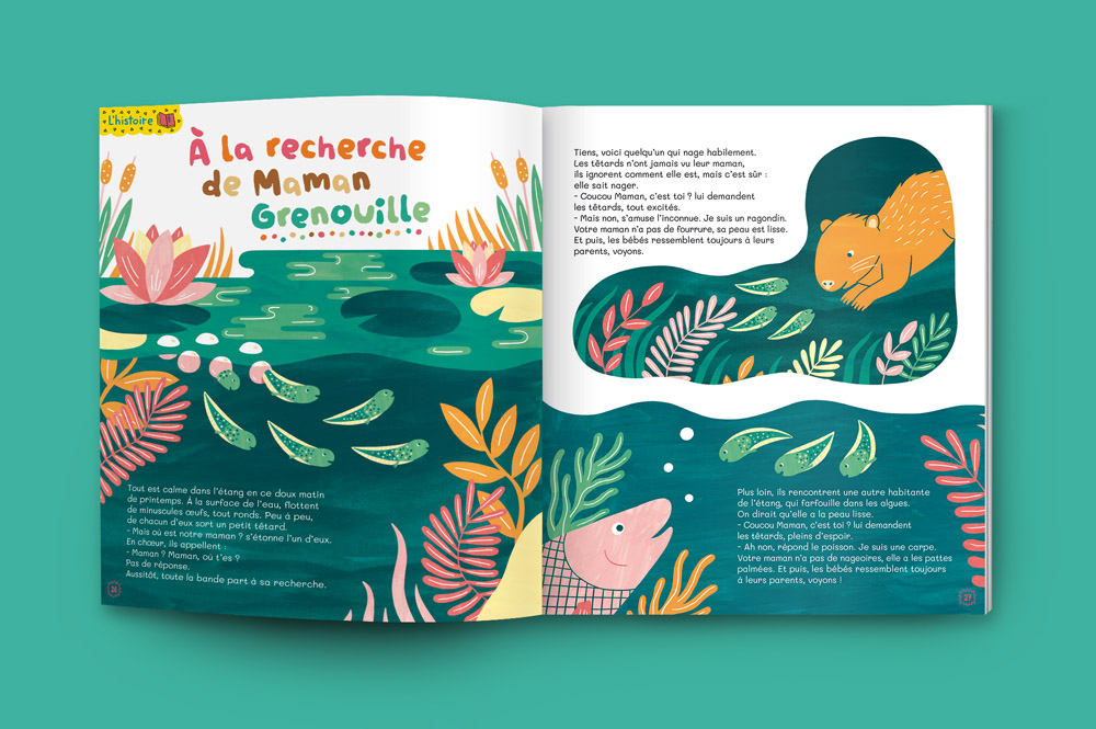 illustration pour le magazine La petite salamandre