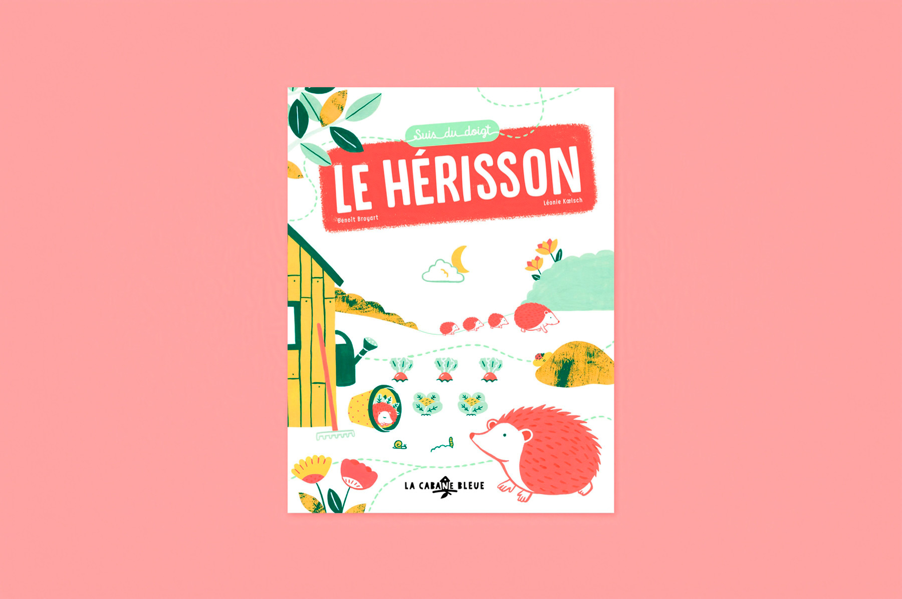 couverture de l'album jeunesse documentaire Le hérisson paru chez les éditions La Cabane bleue