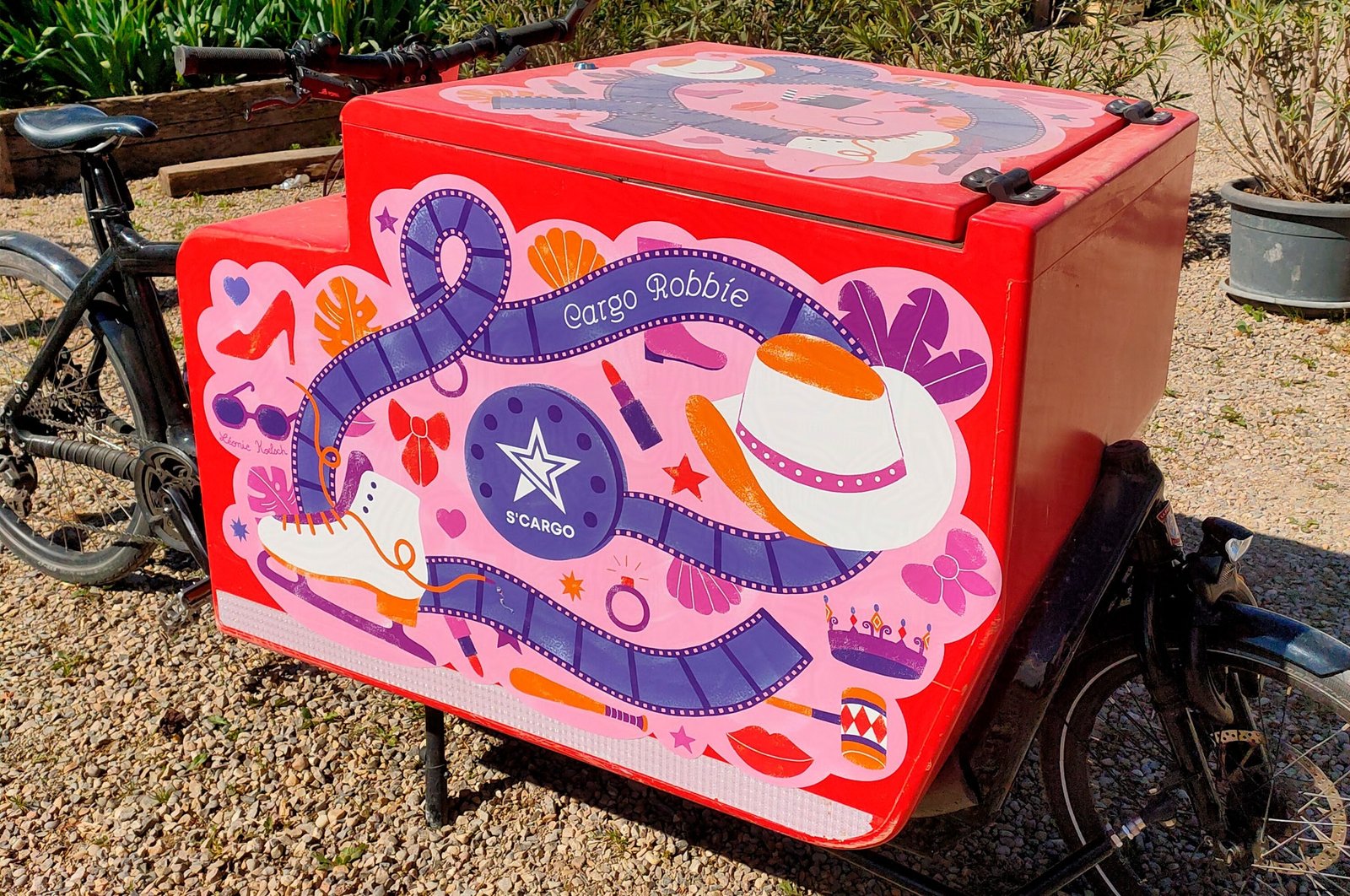 illustration pour le vélo-cargo de l'association S'cargo à Strasbourg