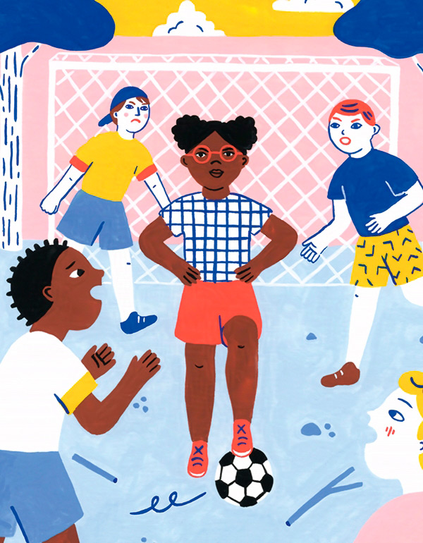 illustration à la peinture de tous pour une !, roman jeunesse publié par la maison d'édition Kilowatt